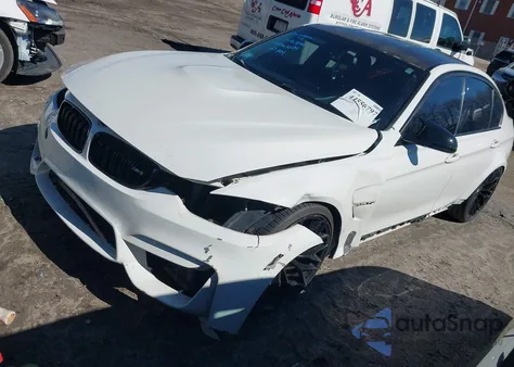 2015 BMW M3 z USA, uszkodzony, nr VIN WBS3C9C54FP803077